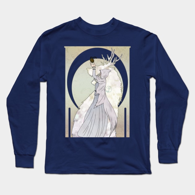 Bloodborne art nouveau - Vicar Amelia Long Sleeve T-Shirt by JuditangeloZK